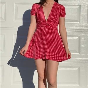 NWT Privacy Please Wilmar Dress In Cherry Dot XS